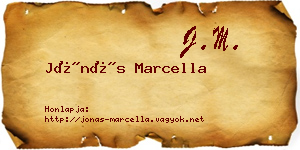 Jónás Marcella névjegykártya