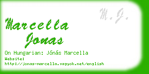 marcella jonas business card