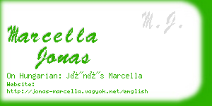 marcella jonas business card